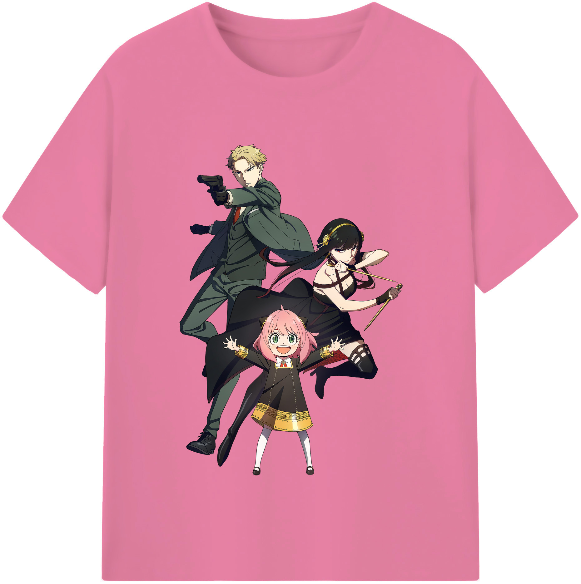 （画像用） SPY×FAMILY间谍家家酒 綿100％半袖Tシャツ（フロントプリント）